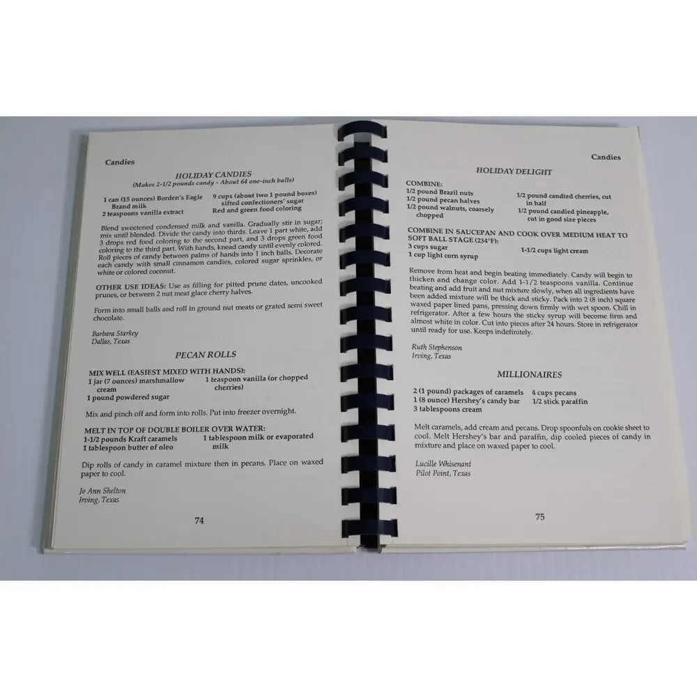 Vintage 1992 Doll Collectors Club of Irving Texas Cookbook Our Favorite Recipes